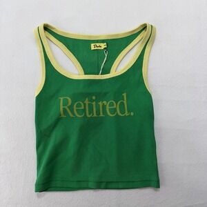 Duvin XS Women's Retired Ribbed Tank Preppy Cute Girl Stretch